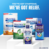 Mucinex 12 Horas blister de tabletas listo para llevar.