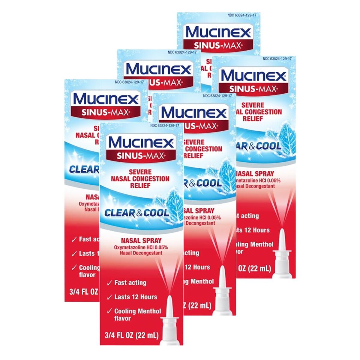 Mucinex descongestion nasal en atomizador: alivio temporal de la congestión