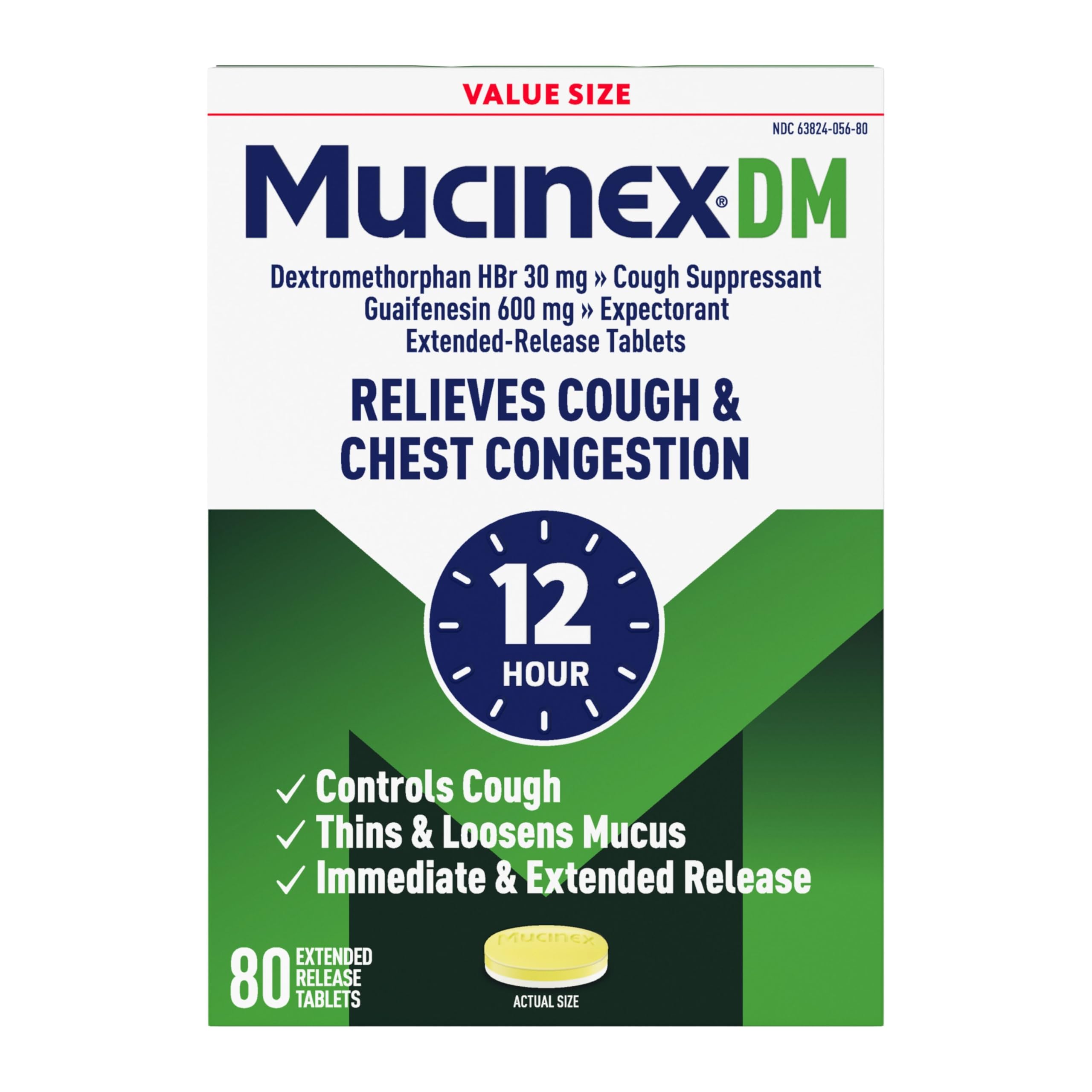 Mucinex DM 12hr: tabletas doble capa para alivio prolongado de la tos