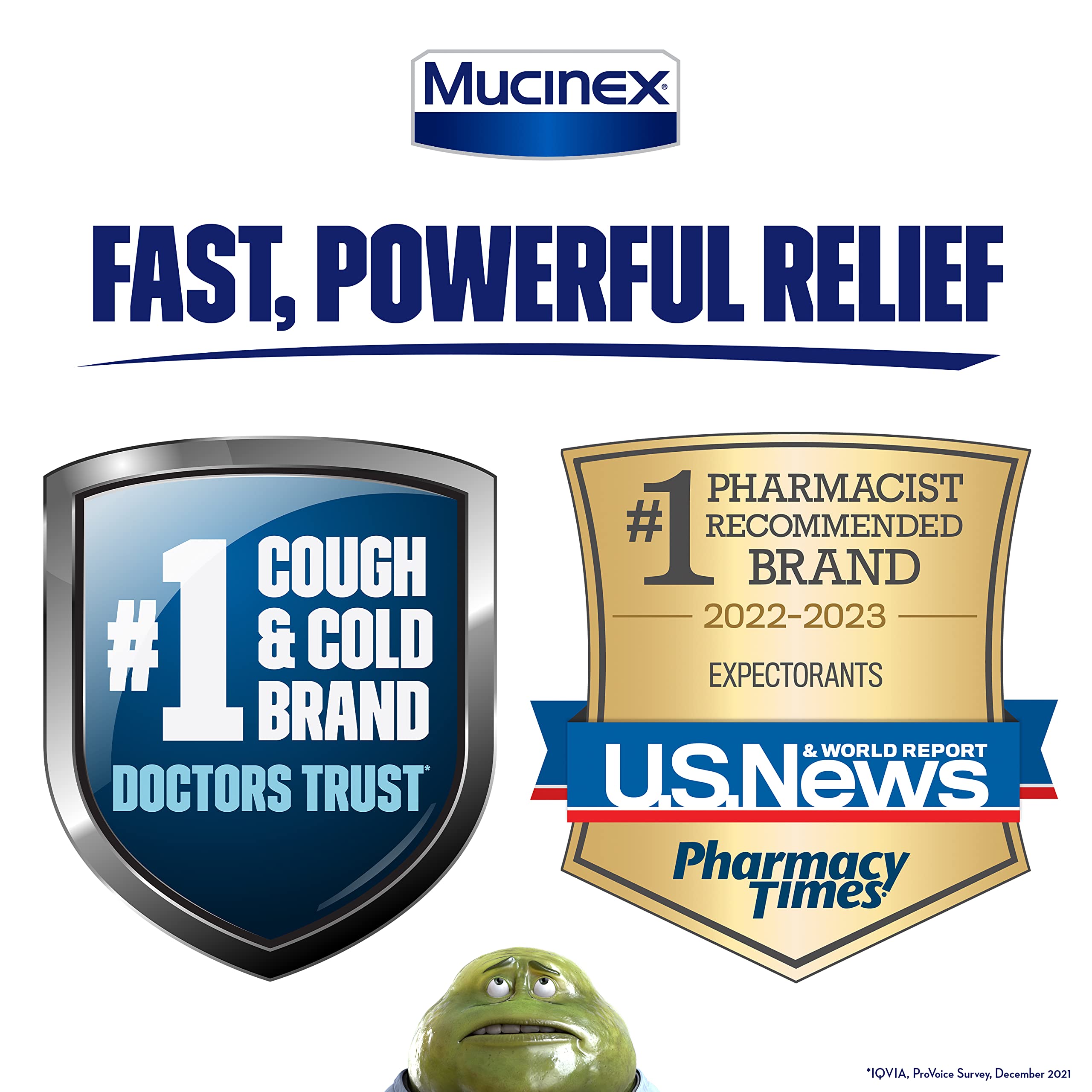 Caja informativa de Mucinex DM con indicaciones.