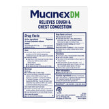 Mucinex DM ayuda a aclarar mucosidad y flema.