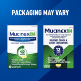 Tabletas de liberación prolongada Mucinex DM reducen la tos molesta.