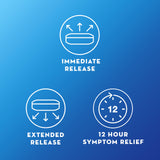 Etiqueta de Mucinex con ingredientes y dosis para adultos.