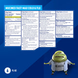 Mucinex Fast-Max, caja-envase, diseño claro para decisiones rápidas.