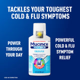 Mucinex Fast-Max, etiqueta de ingredientes, detalla acetaminofén, dextrometorfano y guaifenesina.