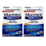 Mucinex Fast-Max gel líquido, botella, para alivio rápido de síntomas del resfriado