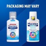 Mucinex Fast-Max, instrucciones en envase, guía de uso rápido.