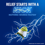 Mucinex Fast-Max Kickstart, caja del producto, presentación compacta para casa.