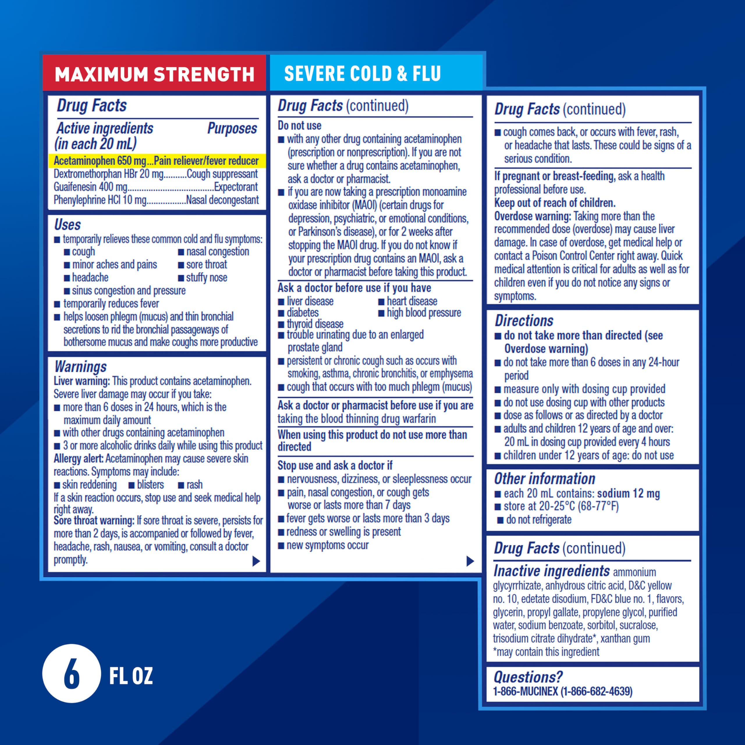 Mucinex Fast-Max Kickstart, dosis de uso, facilita la dosificación correcta.