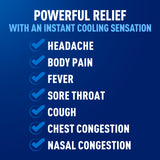 Mucinex Fast-Max Kickstart, sabor mentolado, sensación refrescante al beber.