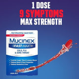 Mucinex Fast-Max logo, marca confiable para resfriado y gripe