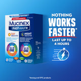 Mucinex Fast-Max Noche: gel líquido en botella para congestión nasal.