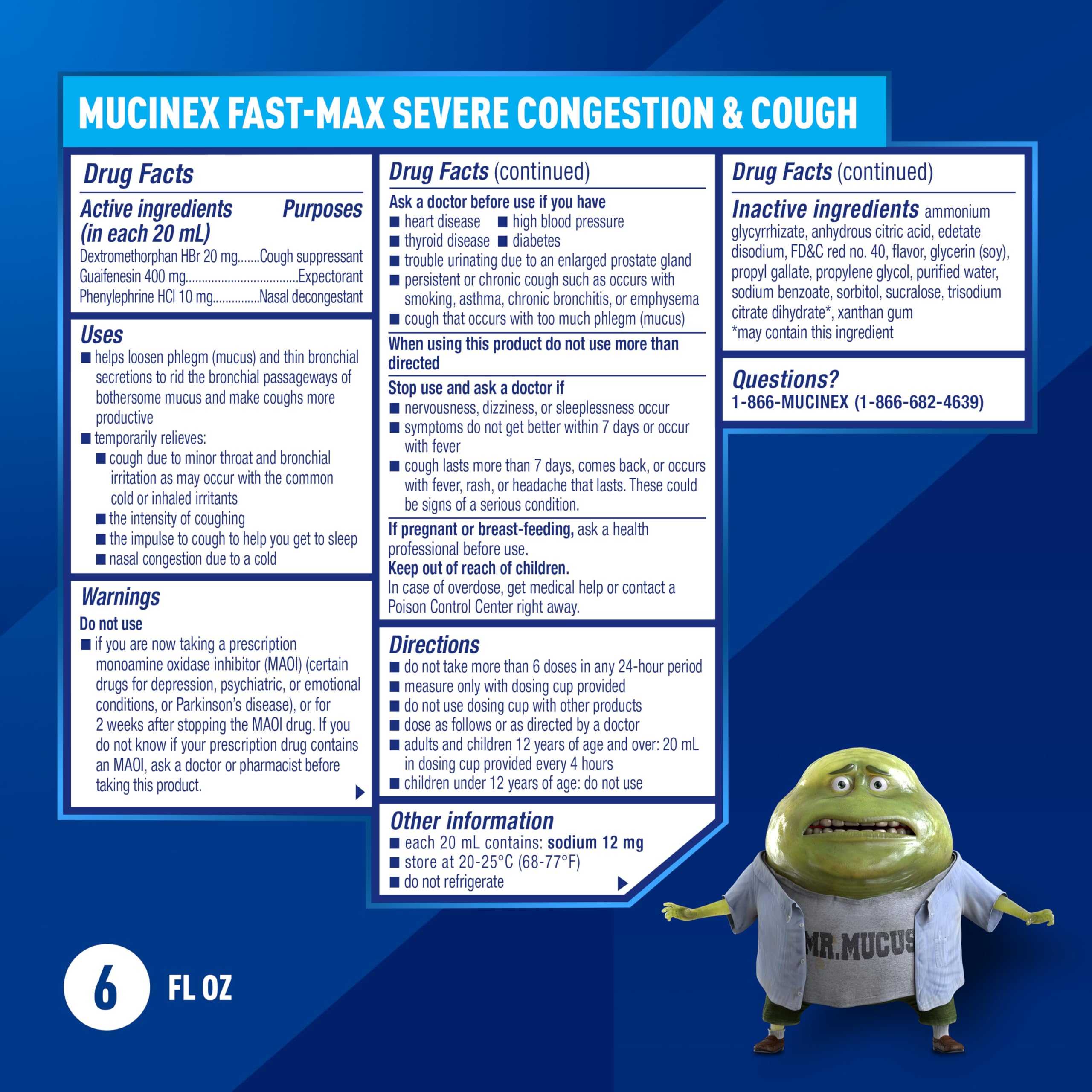 Caja exterior de Mucinex Fast-Max para almacenamiento sencillo