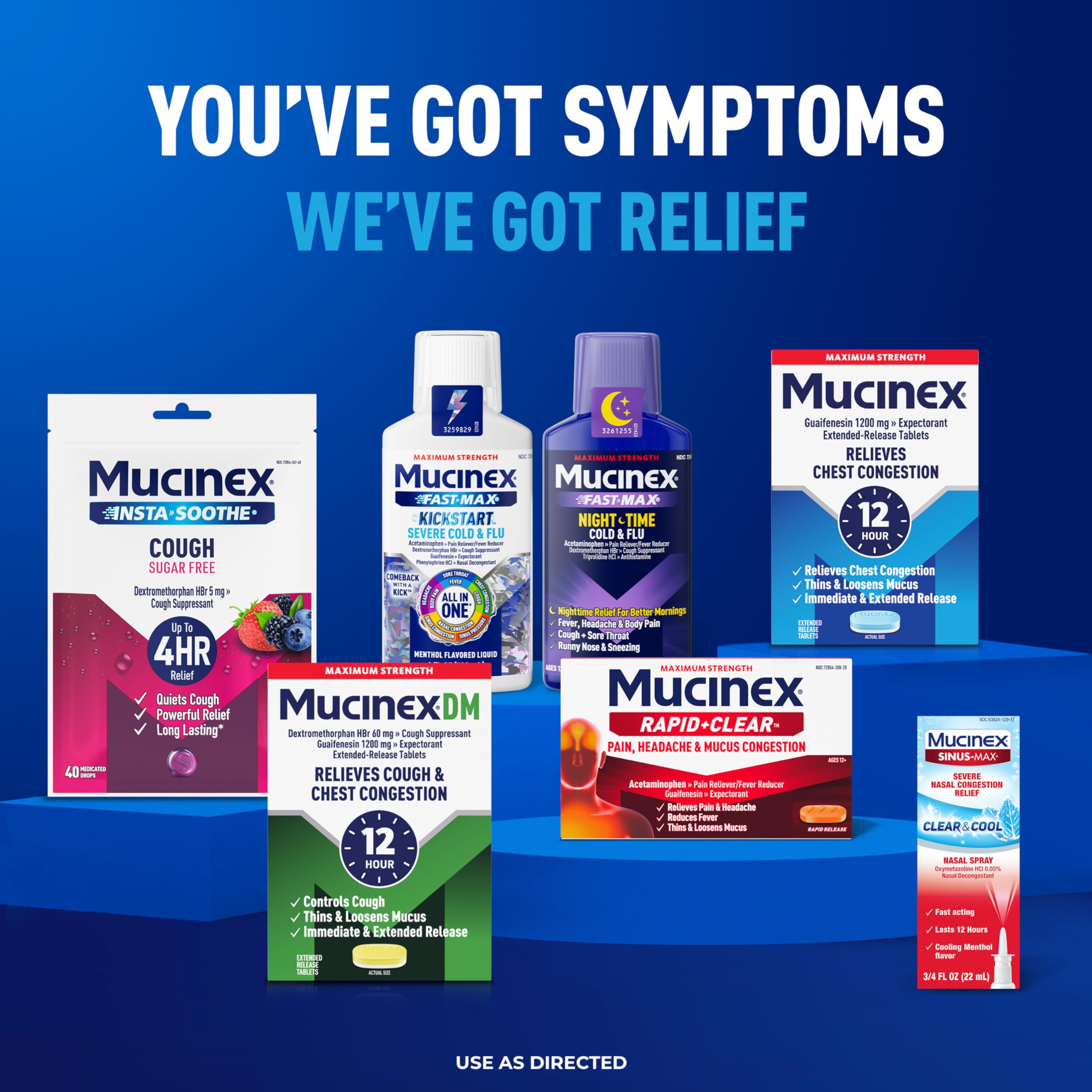 Medidor de dosis de Mucinex Fast-Max para toma correcta