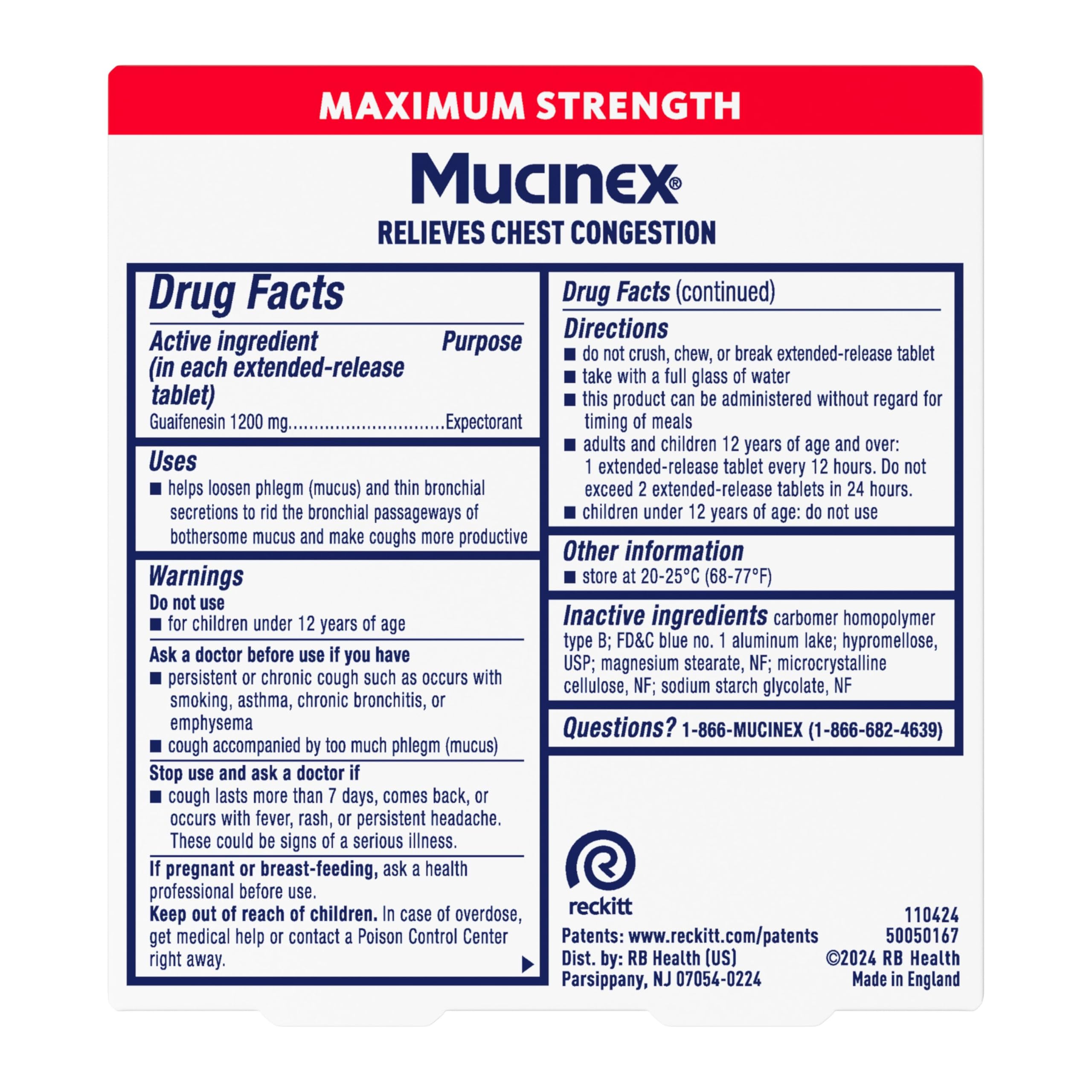 Mucinex combate tos y congestión con su fórmula