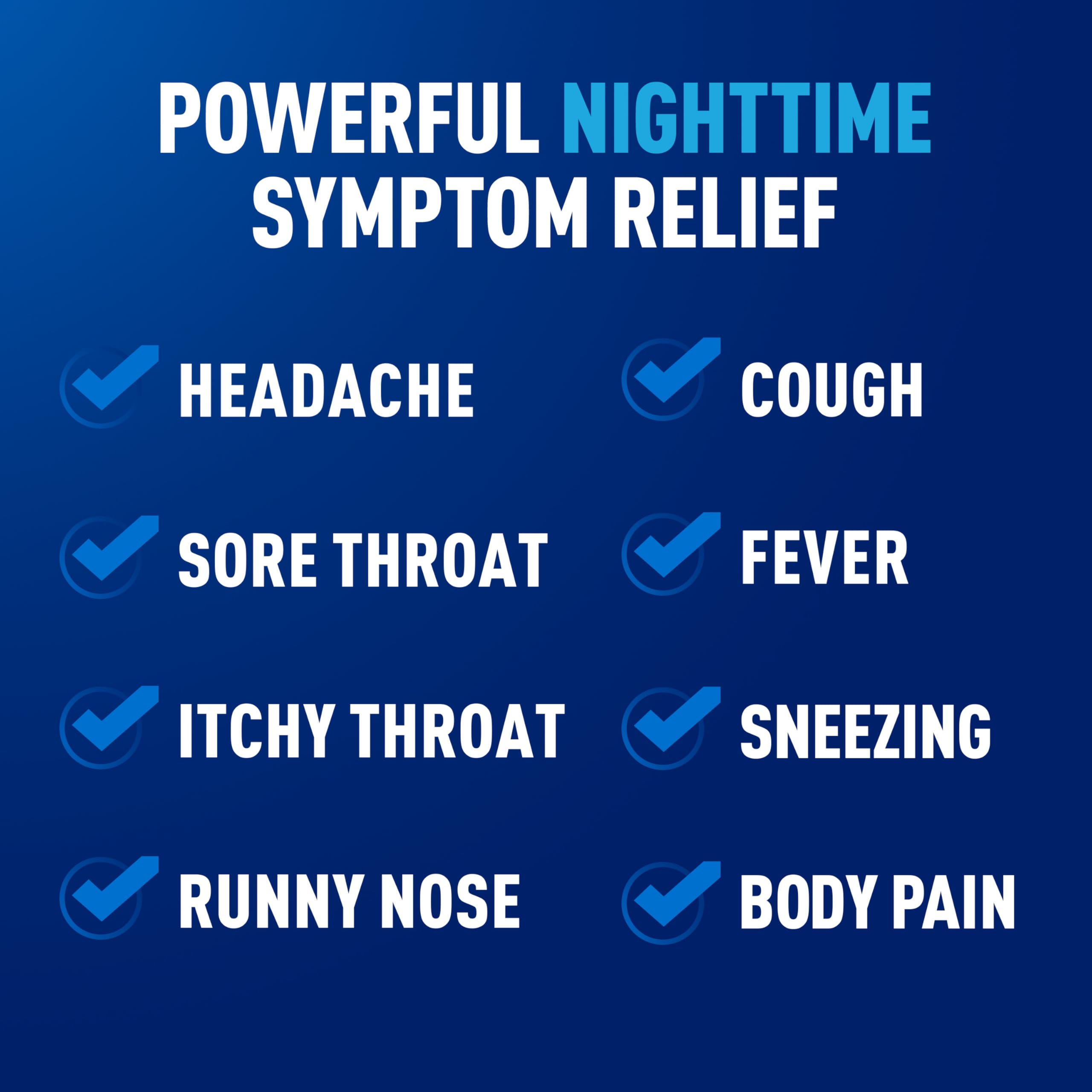 Botella Mucinex Nightshift Cold & Flu 6oz, uso nocturno para molestias.