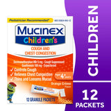 Caja de 3 sobres de Mucinex Niños Mini-Melts para llevar