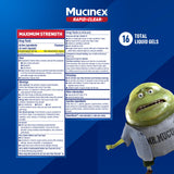 Mucinex Rapid Clear geles, efecto expectorante para mucosidad