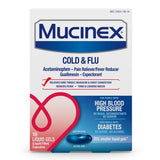 Mucinex geles líquidos, bote visible, alivio temporal de congestión.