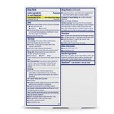 Etiqueta de Mucinex, ingredientes acetaminofén y guaifenesina descritos.