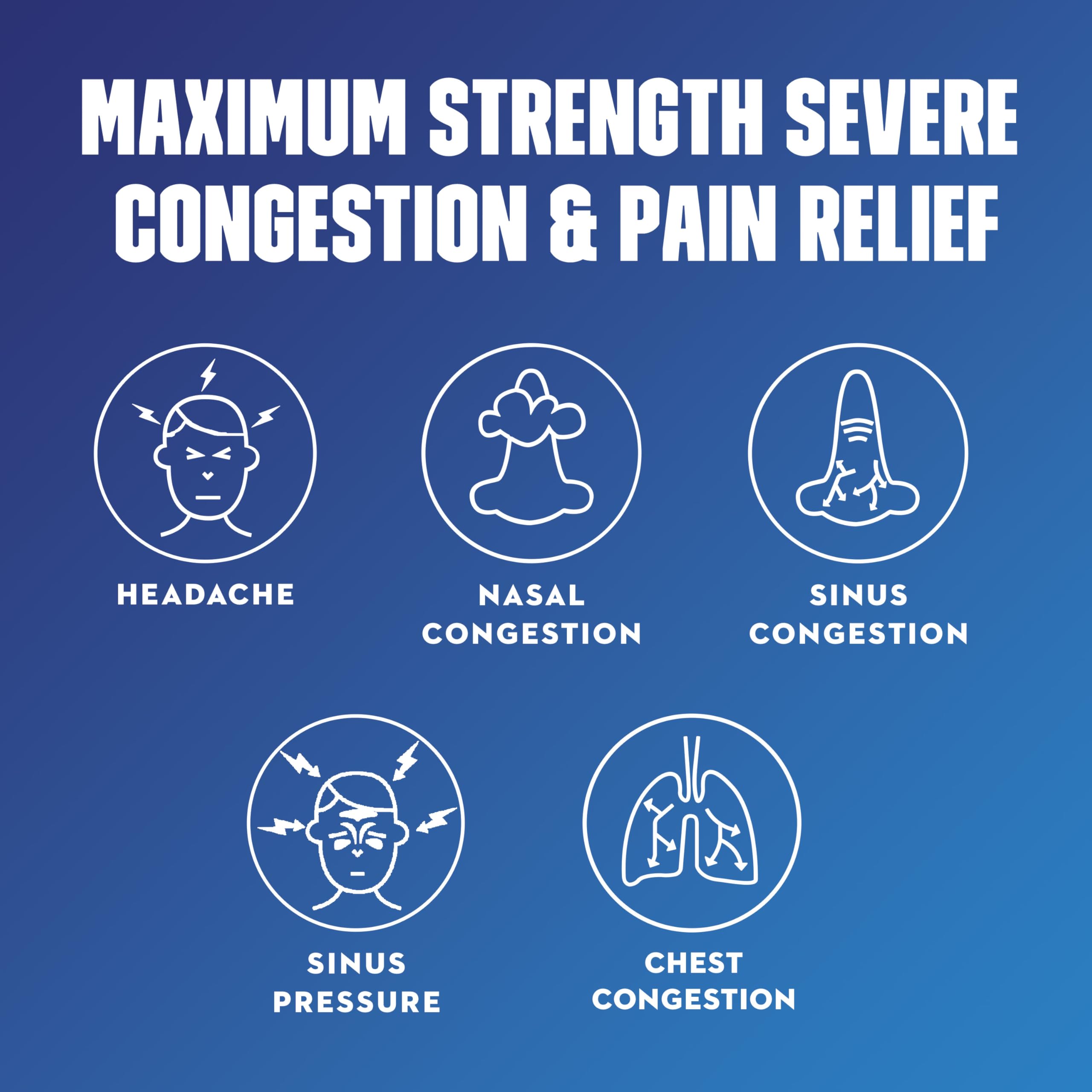 Mucinex Sinus-Max descongestiona nariz y senos para respirar mejor.