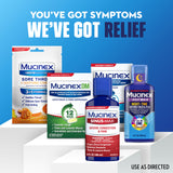 Etiqueta de Mucinex Sinus-Max con instrucciones claras de uso.