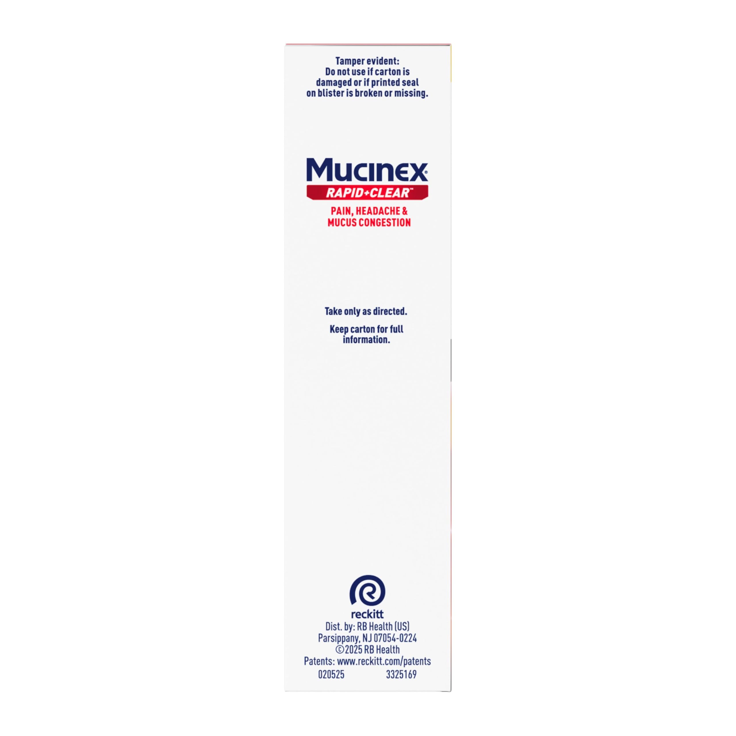 Spray nasal descongestionante de Mucinex en uso