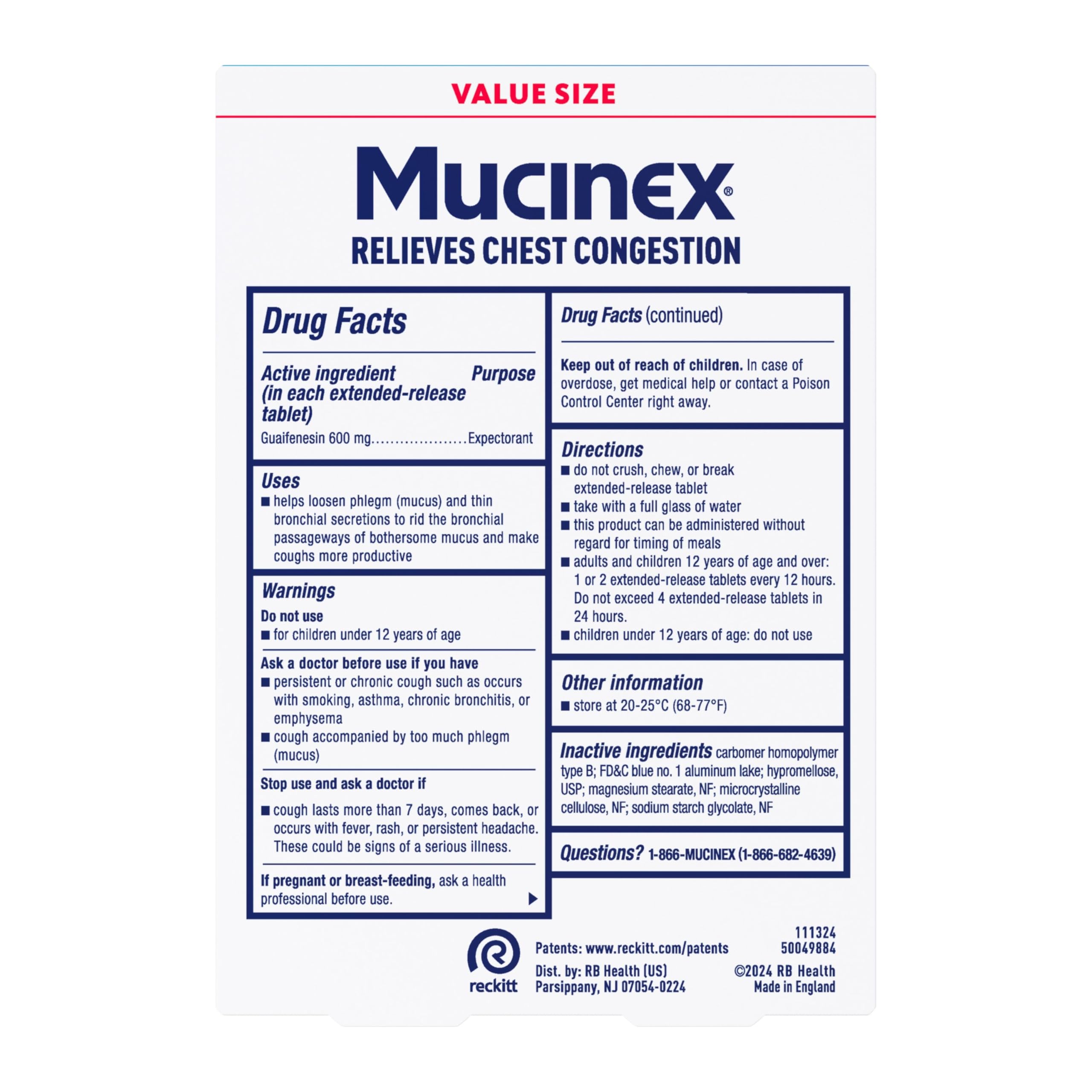 Mucinex uso seguro adultos: adecuado para mayores de 12 años