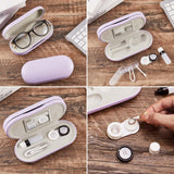 Muf accesorios lentes de contacto, incluyen pinza y palillo para mayor comodidad.