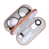 Muf estuche 2-en-1 para lentes y gafas con doble cara, ideal para viajar