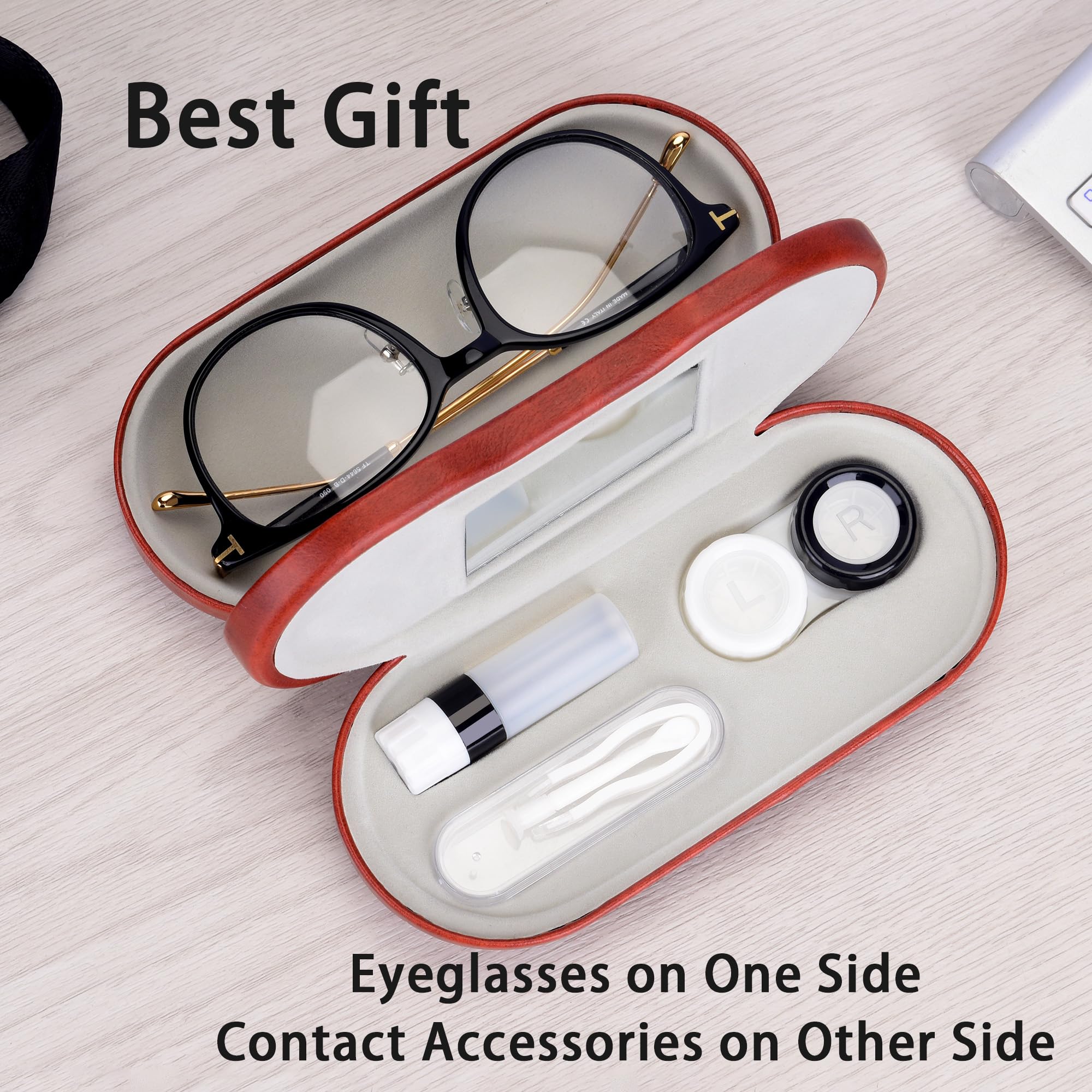 Muf kit de viaje con accesorios para lentes.