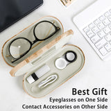 Pinzas con punta de goma y removedor en kit Muf para lentes.