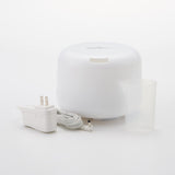 MUJI difusor ultrasonico blanco detalle tapa facilita limpieza y mantiene diseño minimalista.