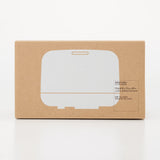 MUJI difusor ultrasonico blanco dimensiones 16.8 x 12.1 cm compacto.