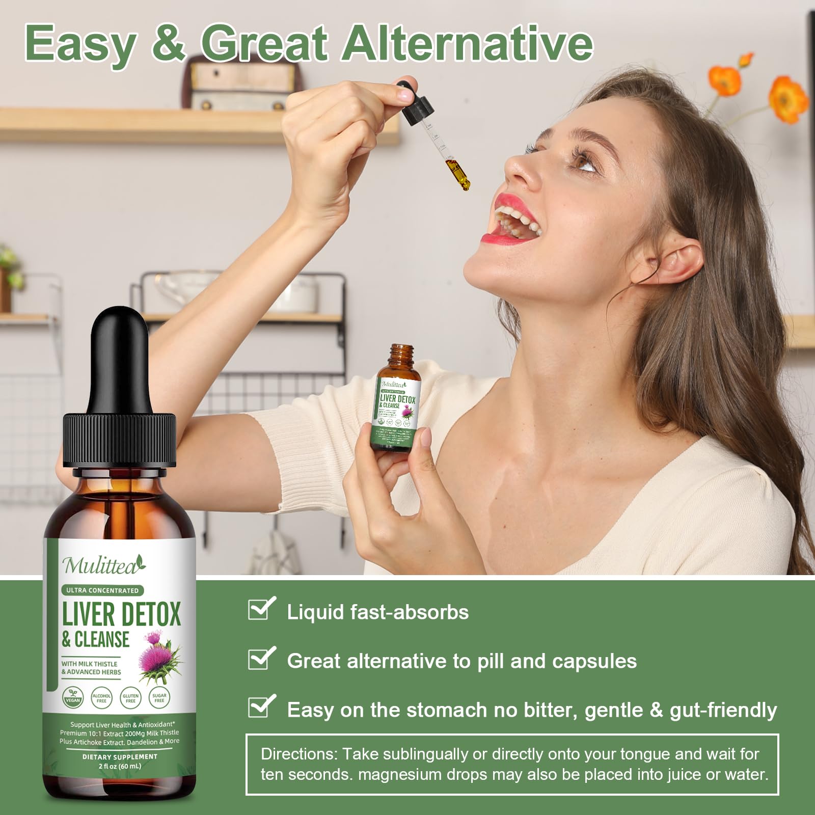 Mulittea 21 ingredientes, combinación herbal para el bienestar digestivo