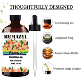 MUMAZYL aceite de melocotón, cuentagotas de cristal para dosificar con precisión.