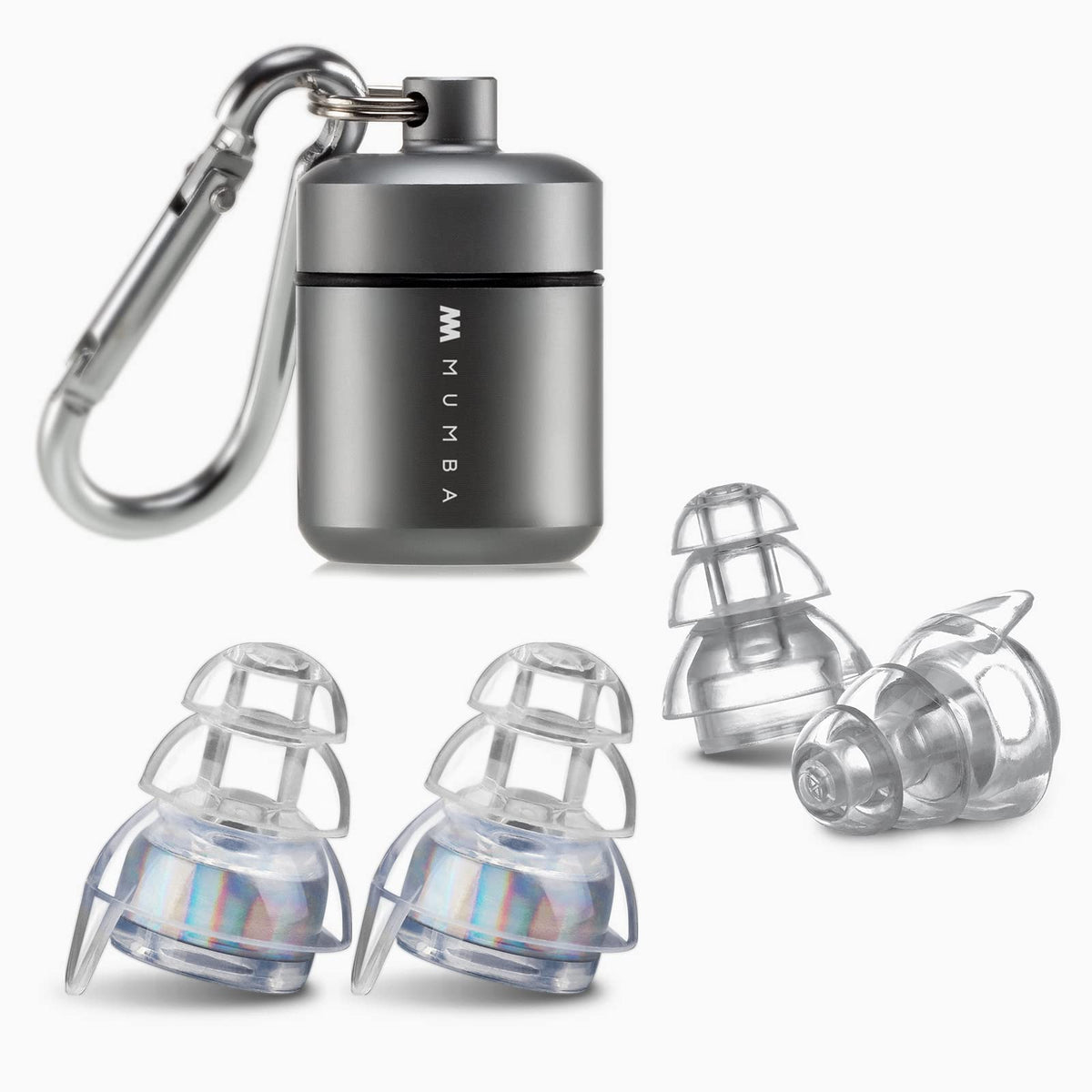 Mumba tapones de oído para conciertos con estuche de aluminio incluido.