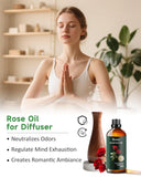 Mumianhua Aceite de Rosa para difusor, creando un ambiente relajante.