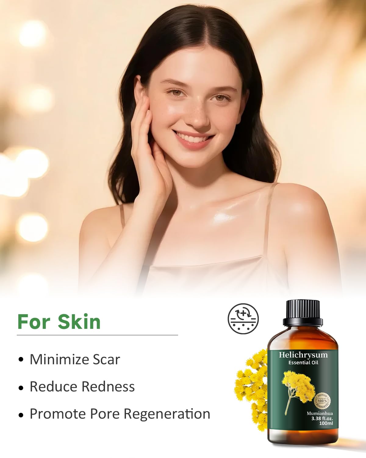Mumianhua Helichrysum: cuidado de piel ligero para tono natural