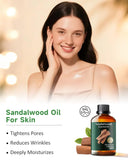 Mumianhua Aceite Esencial de Sandalo para cuidado de piel madura y suave.