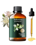 Mumianhua Aceite Esencial Tuberosa en botella, aroma lujoso para perfumería y difusor.