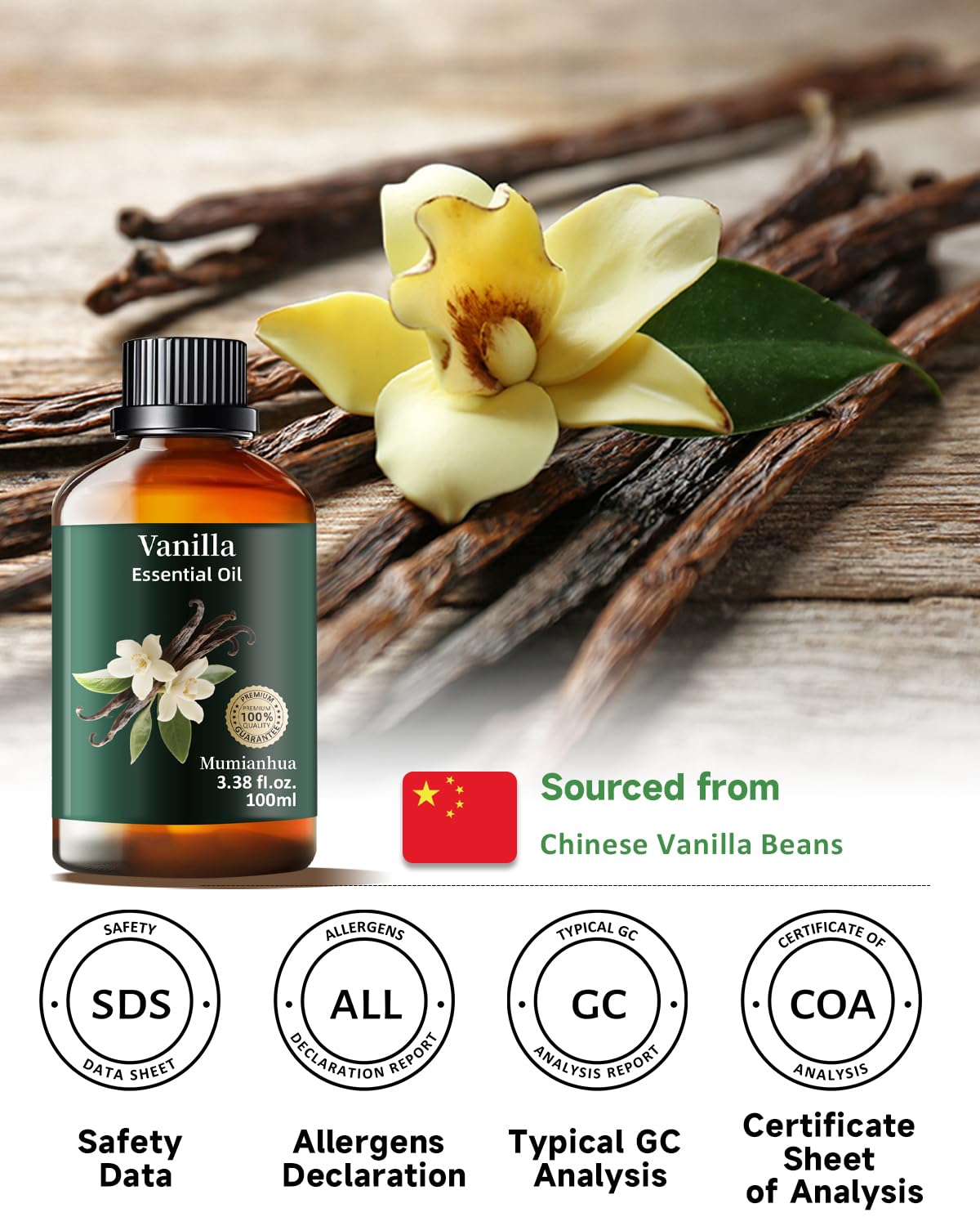 Mumianhua Aceite vainilla para velas artesanales: aroma cálido al encender