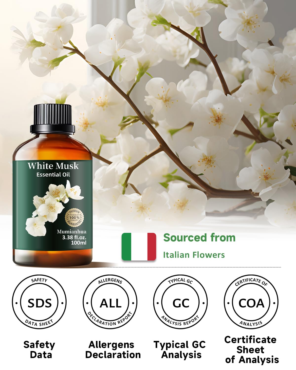 Ambientador de almizcle Mumianhua para espacios.