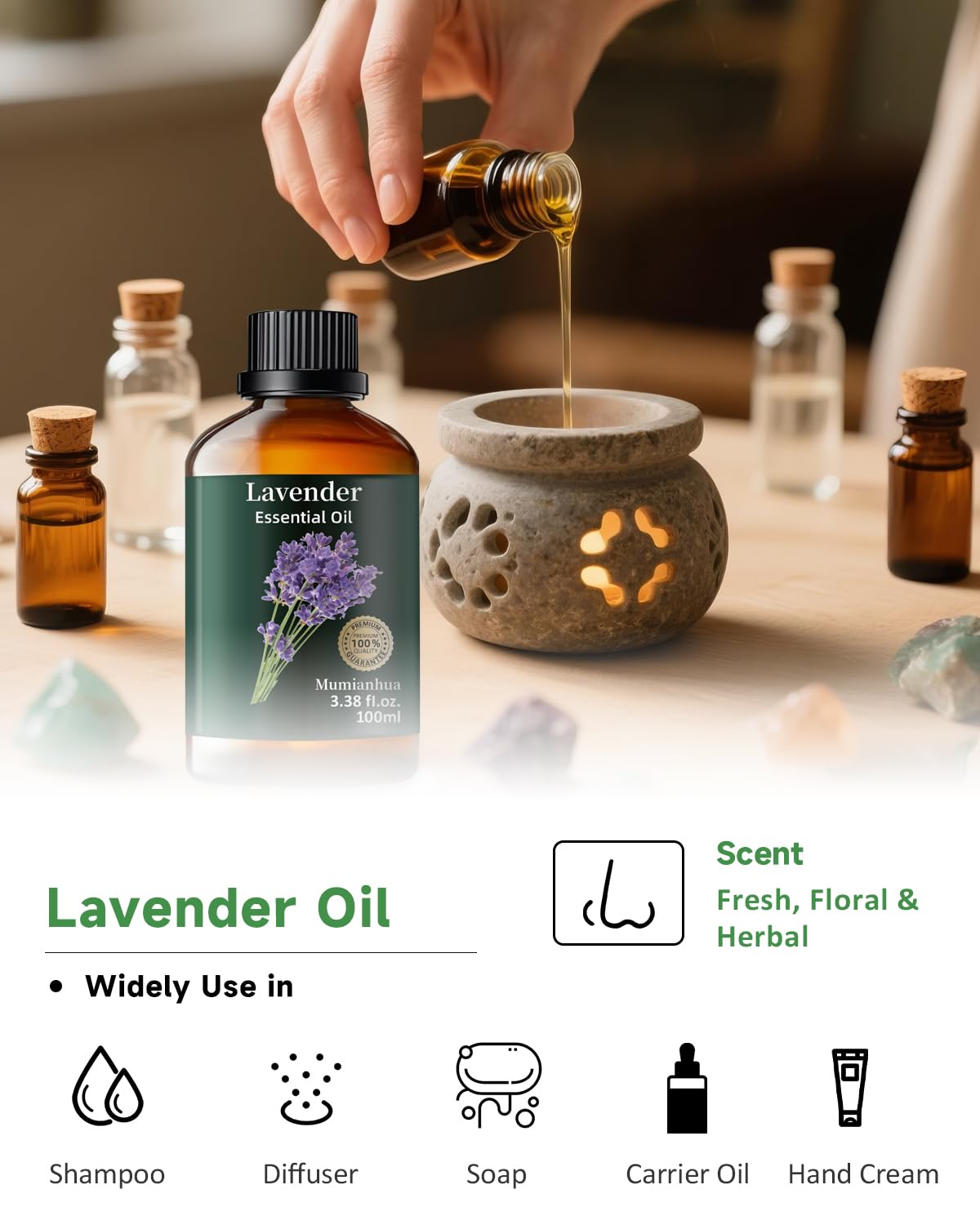 Mumianhua lavanda: aroma para exterior en patio y entorno tranquilo