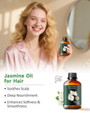 Mumianhua Jazmín, aceite para cabello, deja un aroma sedoso.