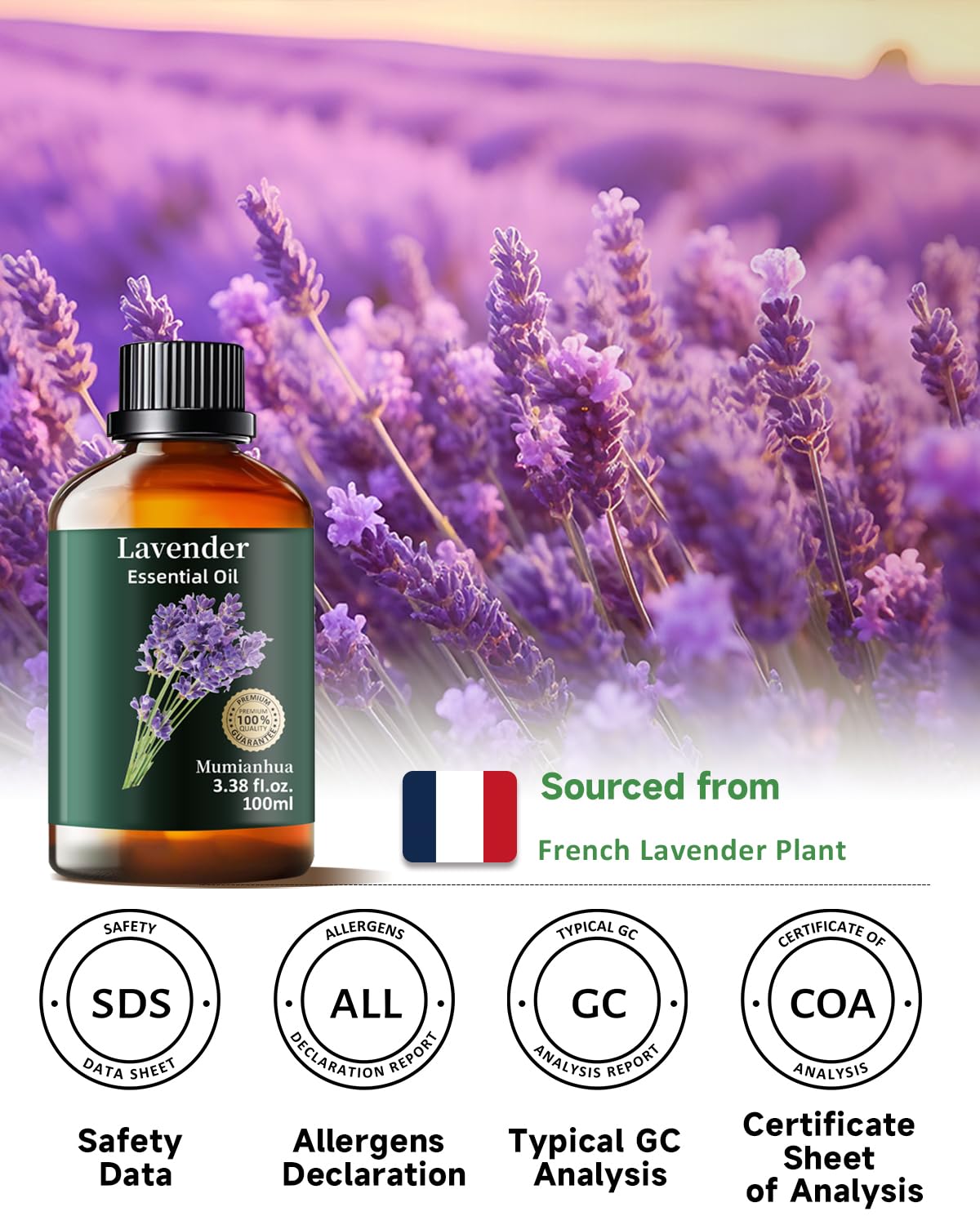 Mumianhua lavanda: frasco ideal para velas y proyectos DIY
