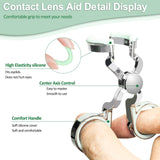 MUNLIT pinzas para retirar lentes de contacto, retiro higiénico sin uñas.