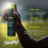 Aplicación en piel y ropa con Murphy's Naturals, protección durante caminatas