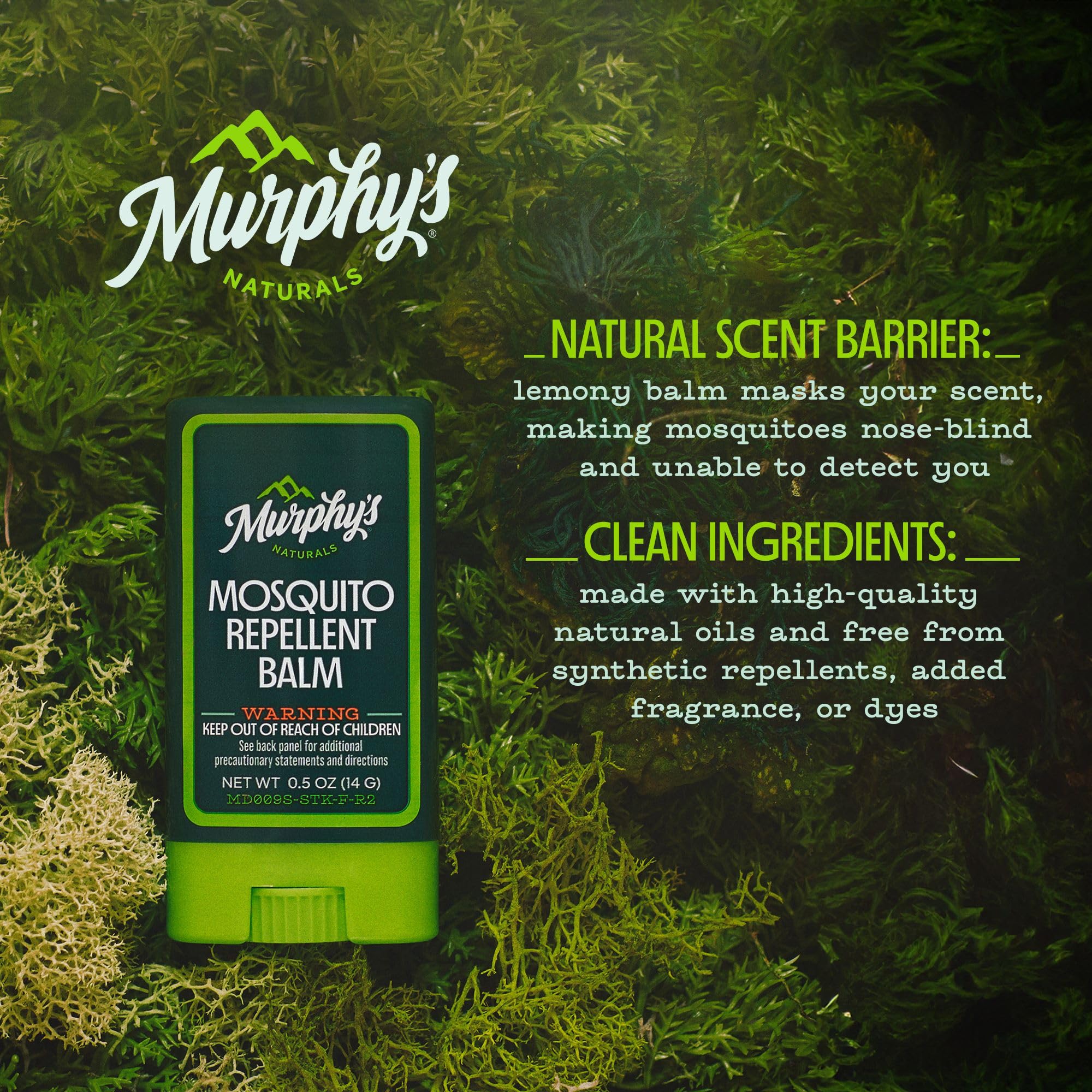 Bálsamo Murphy's Naturals con ingredientes vegetales para salidas al aire libre