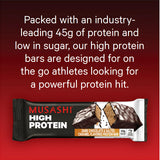 Barra MUSASHI caramelo salado proporciona energía rápida durante el entrenamiento.